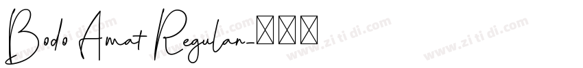 Bodo Amat Regular字体转换